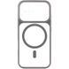 Чохол TPU+PC GETMAN Moon Clear with MagSafe для Apple iPhone 16 (6.1") Grey 656-08416 фото 2