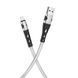 Кабель USB Hoco U105 Treasure jelly Lightning 1.2m Сталевий 209-00326 фото 1