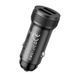 Автомобильное зарядное устройство HOCO Z49 Level dual port car charger Black 656-00358 фото 4