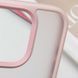 TPU+PC чохол Metal Buttons для Apple iPhone 16 Pro (6.3") Рожевий 777-08247 фото 6