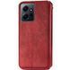 Шкіряний чохол-книжка GETMAN Cubic для Xiaomi Redmi Note 12 4G Червоний 555-01840 фото 2