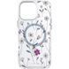 TPU+PC чехол Clear Garden with MagSafe для Apple iPhone 16 Pro (6.3") Cherry Petal 777-08219 фото 2