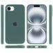 Чехол Silicone Case Full Protective для Apple iPhone 16e\17e (6.1") Pine green 555-04071 фото 4