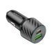 Автомобильное зарядное устройство BOROFONE BZ21 Brilliant 48W dual port PD30W+QC3.0 car charger Black 6941991101175 фото 6