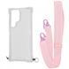Чехол WAVE Clear Case With Strap для Samsung Galaxy S24 Ultra Pink Sand 208-05188 фото 1