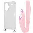 Чехол WAVE Clear Case With Strap для Xiaomi Redmi Note 13 Pro+ Pink Sand