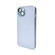 Чохол для смартфона AG Glass Matt Frame Color для iPhone 12 Sierra Blue 666-00560 фото