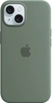 Чехол Silicone Case Full Size для iPhone 15 Plus Pine Green 208-05028 фото