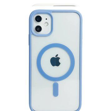 Силиконовый чехол Clear Color Case with MagSafe для iPhone 13 Голубой 214-00131 фото