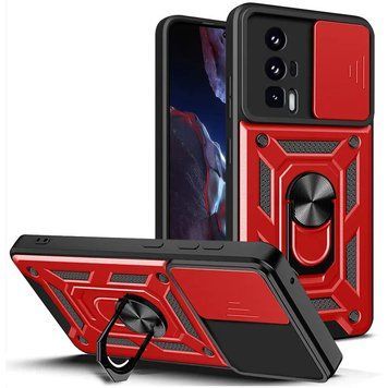 Ударопрочный чехол Camshield Serge Ring для Xiaomi Poco F5 Pro / Redmi K60 / K60 Pro Red 777-04474 фото