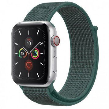 Ремінець Nylon для Apple Watch 38/40/41/42mm(ser.10) Pine green 212-01248 фото