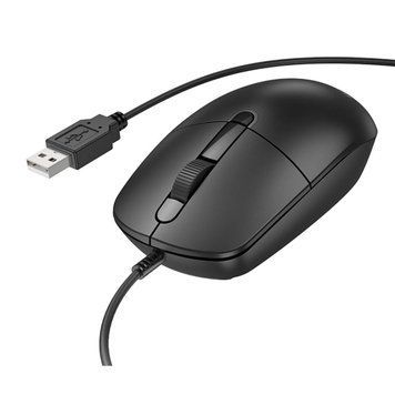 Мышь BOROFONE BG17 Morning business wired mouse Black 656-03219 фото