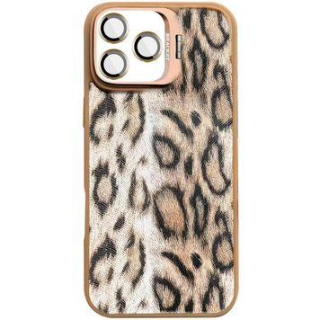 Чехол TPU+PC Wild Leopard with MagSafe and Lens для Apple iPhone 16 Pro Max (6.9") Brown 656-08241 фото