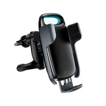 Держатель для мобильного с БЗП Baseus Milky Way Electric Bracket Wireless Charging Black 656-00517 фото