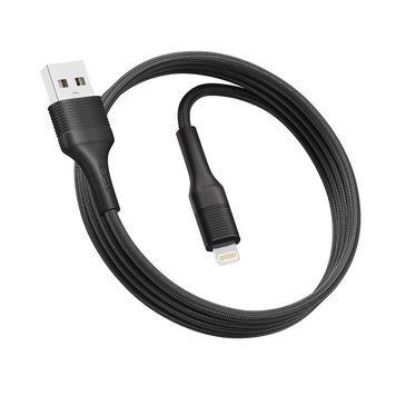 Кабель Ridea RC-M132 Fila 12W USB to Lightning Черный 209-00170 фото