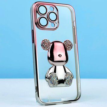 Чехол Bear Gradient Diamond для iPhone 13 Pro Pink 208-04592 фото