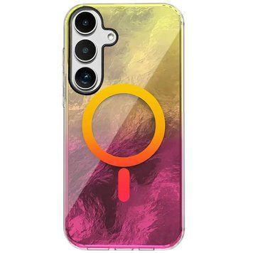 Чехол TPU Shiny Mountain (MagFit) для Samsung Galaxy S24+ Yellow / Pink 555-02840 фото