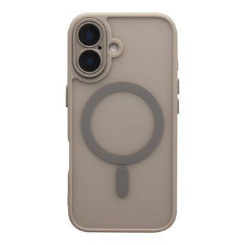 Чохол TPU+PC Magnetic Matte Camera Lens with Magsafe для iPhone 16 Grey 757-00336 фото