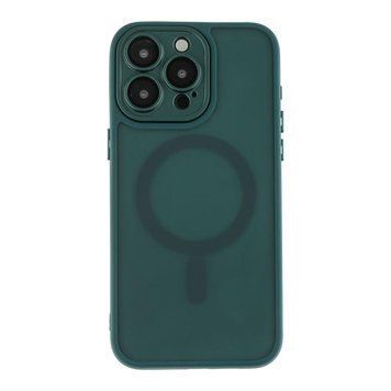 Чохол TPU+PC Magnetic Matte Camera Lens with Magsafe для iPhone 13 Dark Green 757-00236 фото