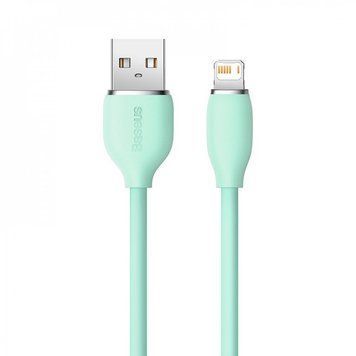 Кабель Baseus Jelly Liquid Silica Gel Fast Charging Lightning 2.4A (2m) Green CAGD000106 фото