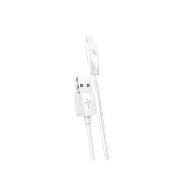 Кабель HOCO X1 USB to Type-C 3A, 1m, PVC, PVC connectors, White 6957531032045 фото