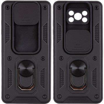 Ударостійкий чохол Camshield Serge Ring для Xiaomi Poco X3 NFC / Poco X3 Pro Black 777-04689 фото