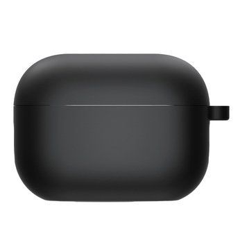 Силиконовый футляр с микрофиброй для наушников Airpods Pro Black 203-00237 фото
