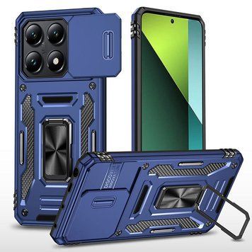 Ударопрочный чехол Camshield Army Ring для Xiaomi 14T Pro Navy Blue 777-04956 фото