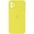 Силиконовый чехол с квадратными бортиками для iPhone 11 Yellow 208-00852 фото