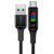Кабель ACEFAST C7-04 USB to Type-C 3A, 1.2m, nylon, zinc connectors, LED, Black 6974316282785 фото