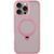 Чохол TPU+PC Metal Buttons with MagSafe Colorful HQ Ring для iPhone 16 Pro (6.3") Pink 555-00622 фото