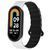 Ремінець Dual-color Magnetic для Xiaomi Mi Band 9/8/10 White / Black 212-01654 фото