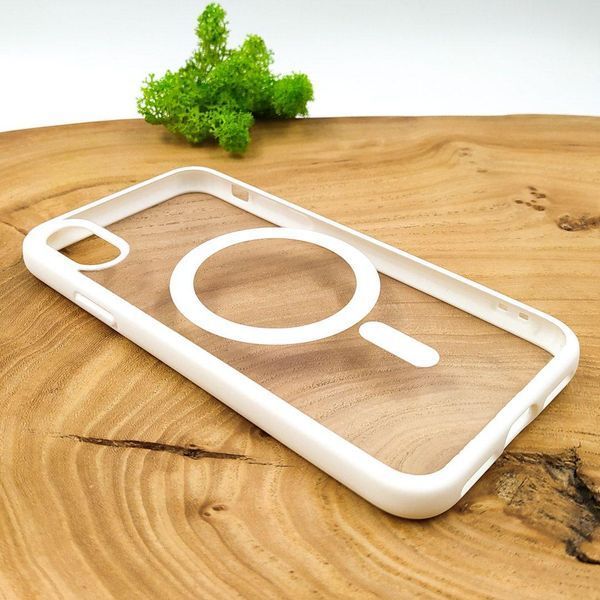 Силіконовий чохол Clear Color Case with MagSafe для iPhone X\Xs Білий 214-00410 фото