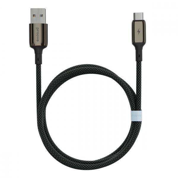 Кабель Proove Dense Metal USB для Type-C 2.4A (1m) black 656-02565 фото