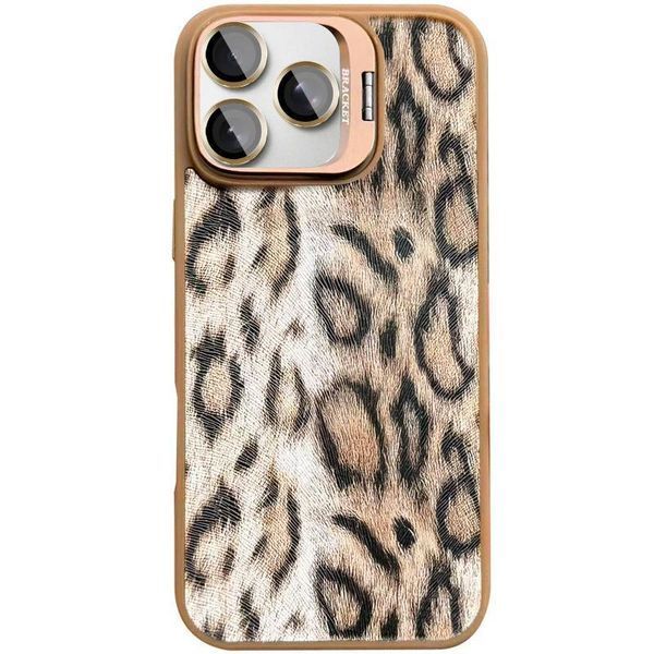 Чехол TPU+PC Wild Leopard with MagSafe and Lens для Apple iPhone 16 Pro Max (6.9") Brown 656-08241 фото