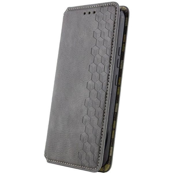 Кожаный чехол-книжка GETMAN Cubic (PU) для Samsung Galaxy A37 5G Grey 777-09162 фото