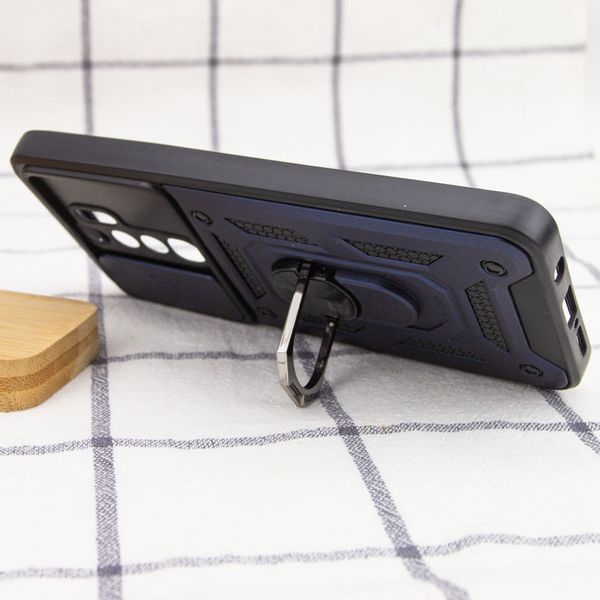 Ударостійкий чохол Camshield Serge Ring для Xiaomi Redmi Note 8 Pro Blue 777-04664 фото
