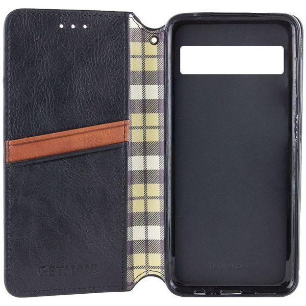 Шкіряний чохол-книжка GETMAN Cubic для Google Pixel 7 Чорний 555-01791 фото