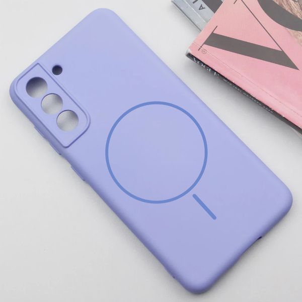 Чохол Silicone Cover Lakshmi Full Camera with MagFit для Samsung Galaxy S21 FE Бузковий 555-02045 фото