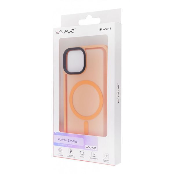 Чохол WAVE Matte Insane Case with Magnetic Ring для iPhone 14 Orange 656-07823 фото