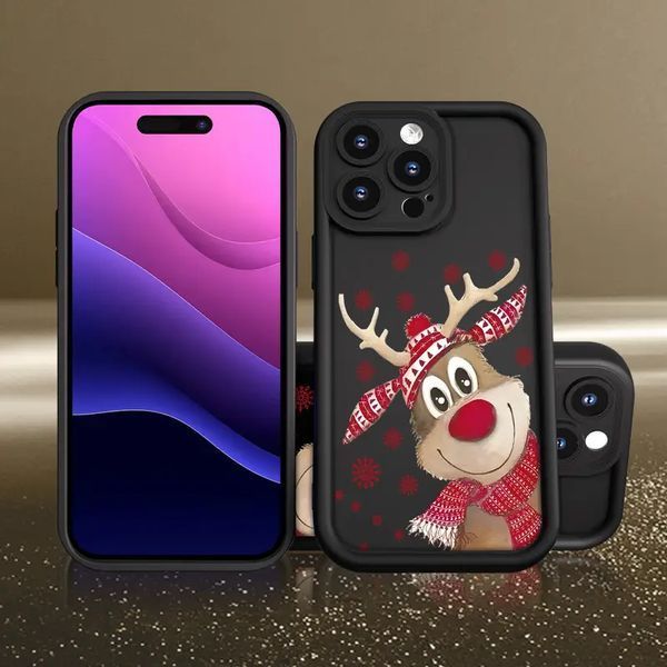 Новорічний чохол для iPhone 13 Pro Black deer 777-02163 фото