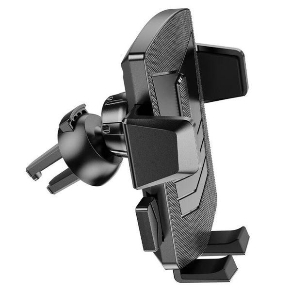Автотримач для телефона HOCO CA86 Davy one-button air outlet car holder Black 6931474751485 фото