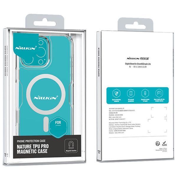 TPU чохол Nillkin Nature Pro Magnetic для Apple iPhone 16 Pro Max (6.9") Transparent 777-08021 фото