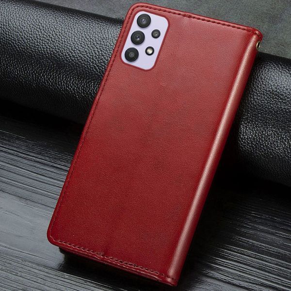 Шкіряний чохол-книжка GETMAN Gallant (PU) для Samsung Galaxy A32 4G Red 777-06522 фото