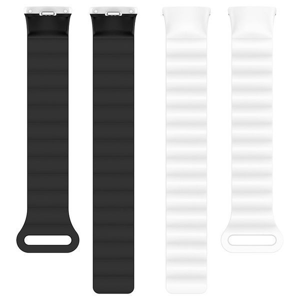 Ремешок Dual-color Magnetic для Xiaomi Mi Band 9/8/10 White / Black 212-01654 фото