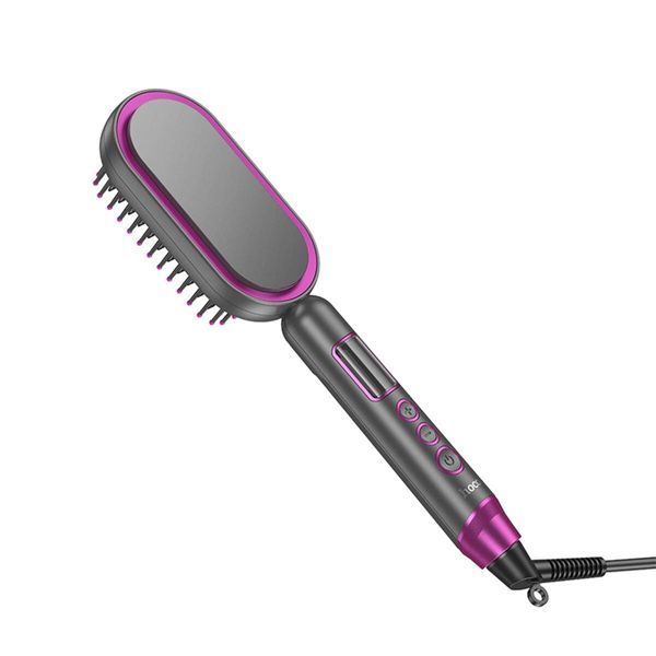 Расческа для выпрямления волос с цифровым дисплеем HOCO HP44 Electric straightening hair comb with digital 656-02519 фото