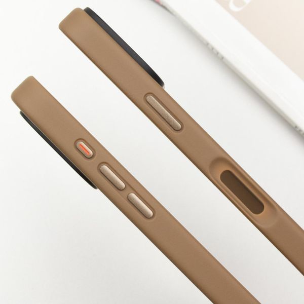TPU+PC чохол Metal Buttons для Apple iPhone 16 Pro (6.3") Золотий 777-08248 фото