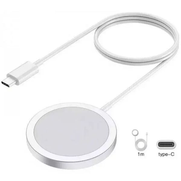 Бездротовий зарядний пристрій MagSafe Charger для iPhone Білий 209-00158 фото