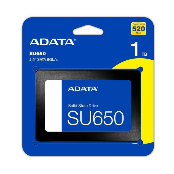 Накопитель SSD ADATA Ultimate SU650 1TB 2.5" SATA III 3D NAND ASU650SS-1TT-R фото