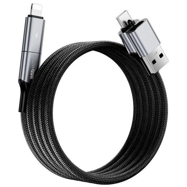 Дата кабель WIWU C077 Cyberlink Type-C to Lightning 27W (1m) Silver ILSO-00000085919-1 фото